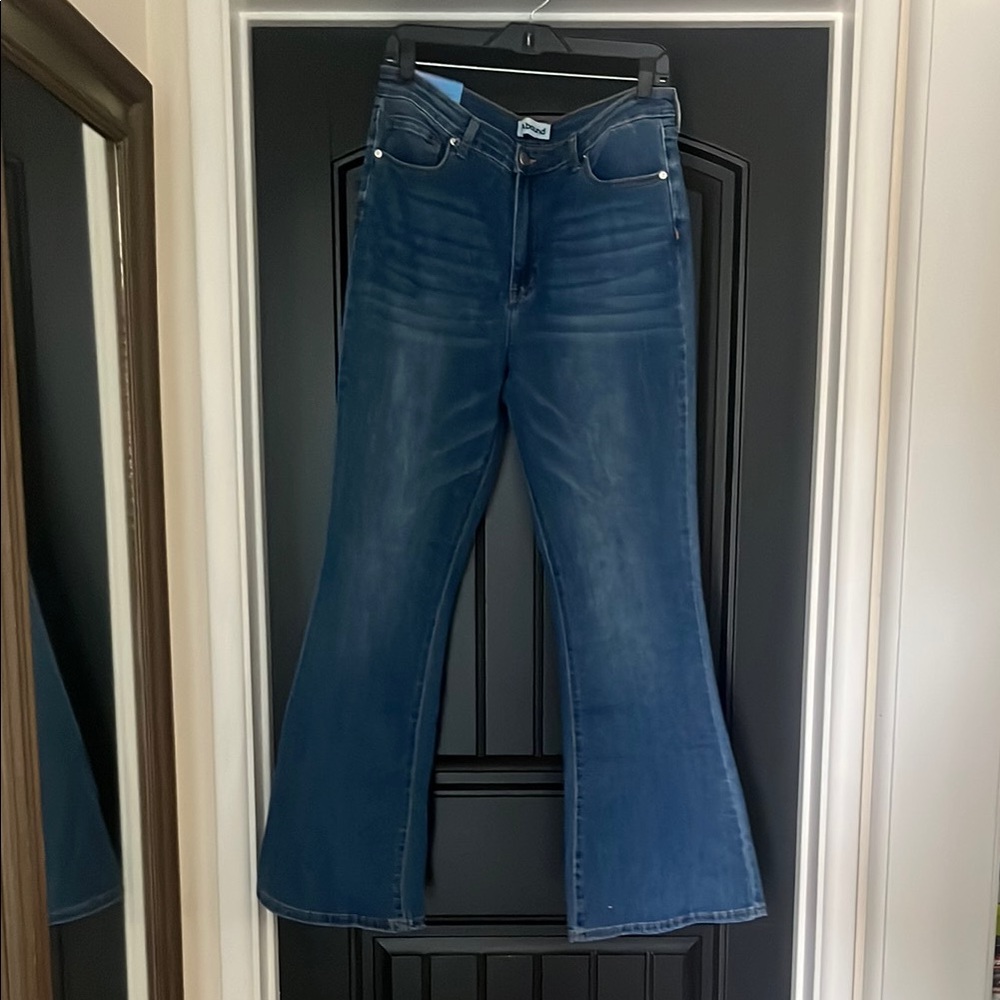Abound Blue Flare Wide Leg Jeans High-Rise